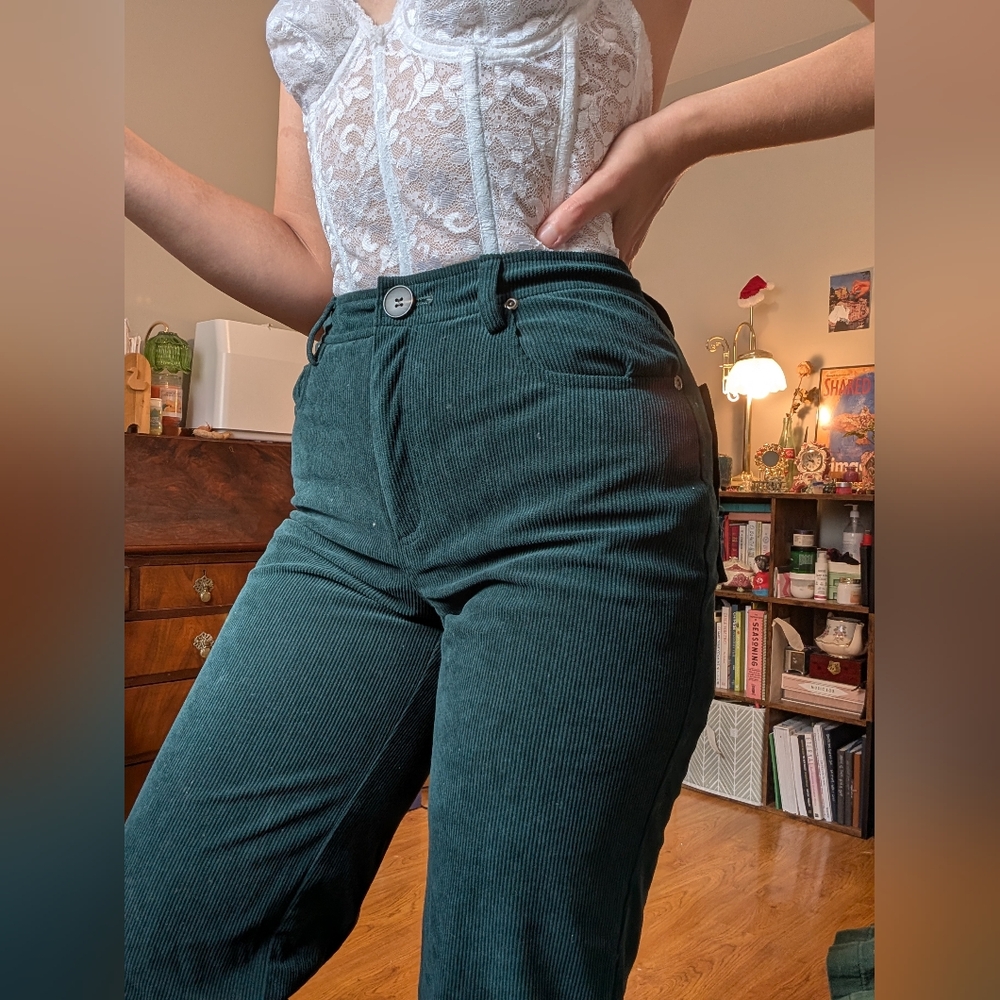 Beautiful Green Corduroy Pants